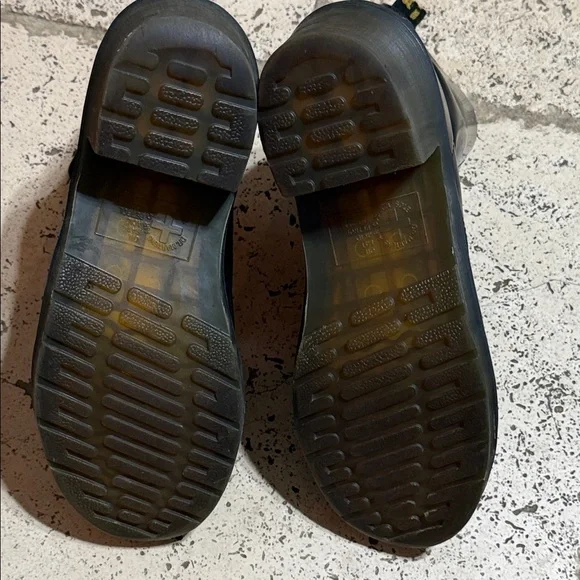 Dr. Martens Clemency Black Heeled Lace up Boots Smooth Leather Size 7 - Picture 7 of 14